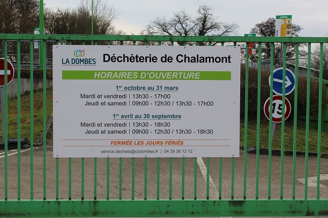 Déchetterie Saint Didier Sur Chalaronne, Decheterie Int Didier Sur