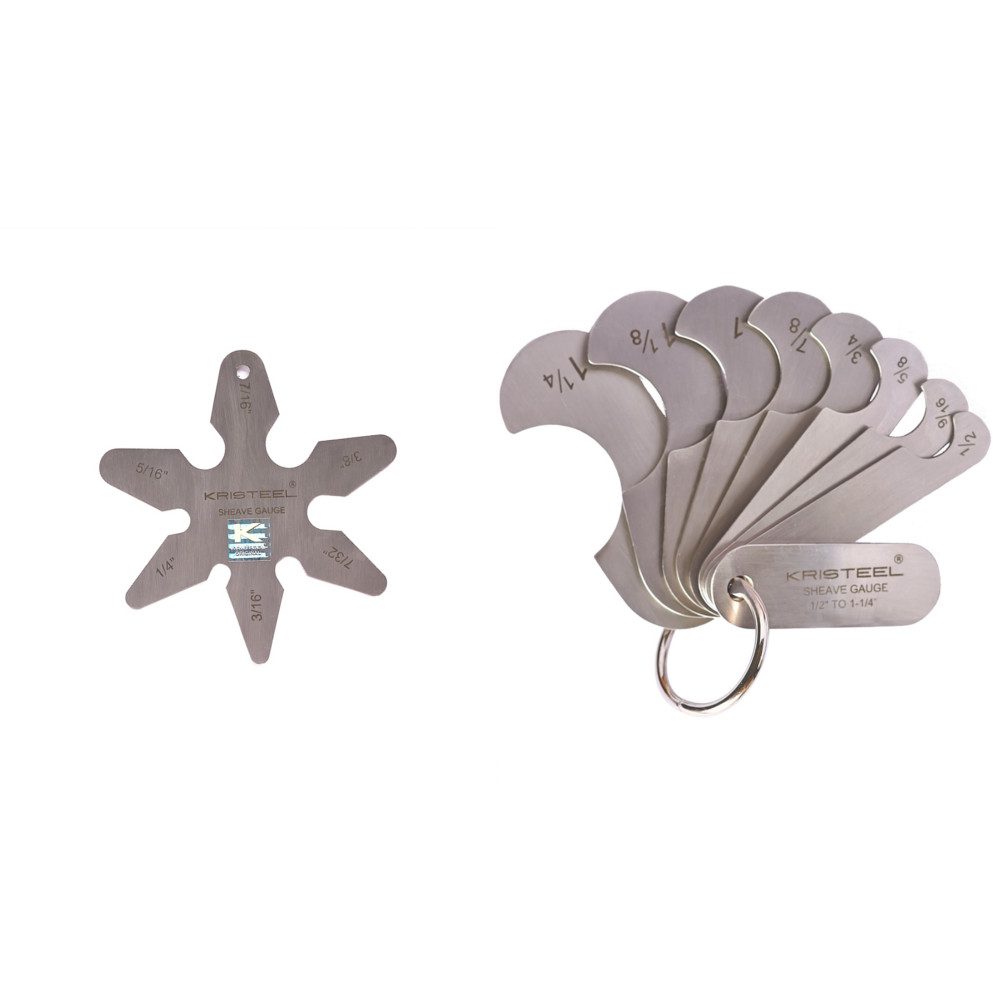 Kristeel SHEAVE GAUGE (8 LEAVES) & SHEAVE GAUGE (SINGLE PIECE) Model