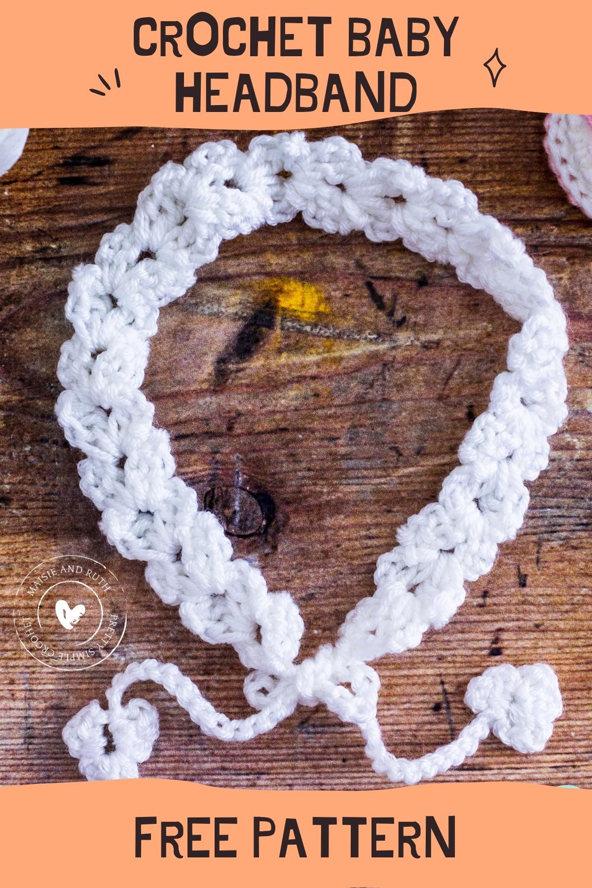 Easy Crochet Baby Headband (Free Pattern) Maisie and Ruth