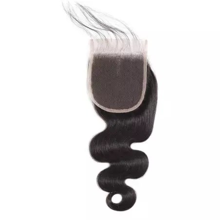 Tissage Ondulé Avec Closure Body Wave Cheveux Naturels