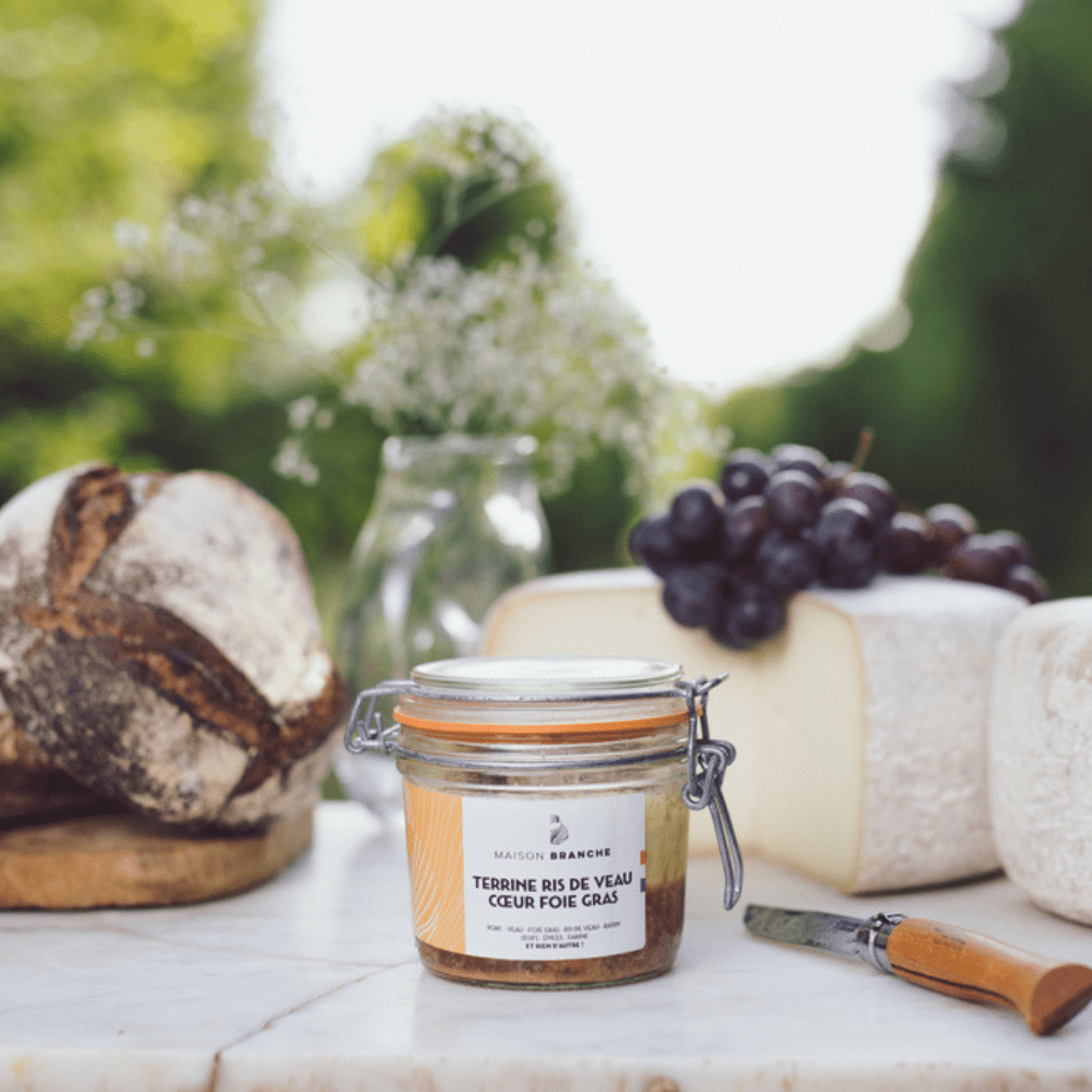 Terrine de Ris de veau cœur foie gras Maison Branche