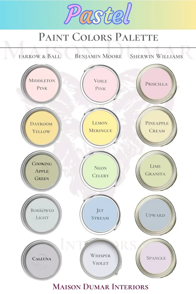 Pastel Paint Colors Maison Dumar Interiors