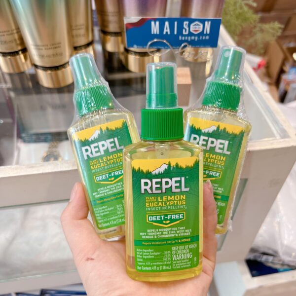 Xịt chống muỗi đốt hương chanh & khuynh diệp Repel Lemon Eucalyptus