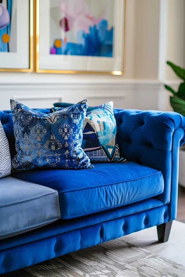 Chic Blue Velvet Sofa Living Room Vibes & Tips