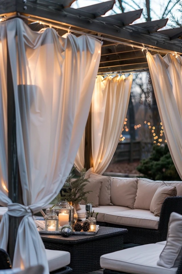 Gazebo Curtain Ideas for Cozy Outdoor Retreats