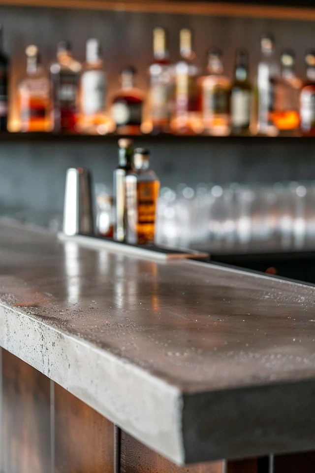Creative Concrete Bar Top Ideas for Your Home