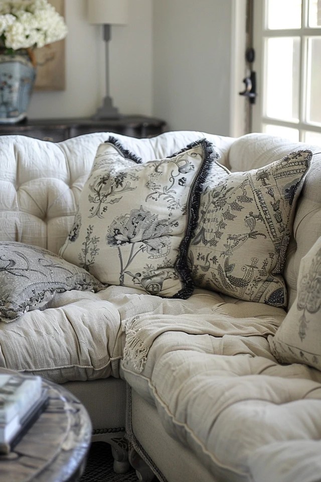 Chic French Country Sectional Sofas for Homes