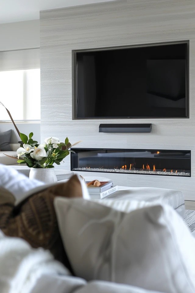 TV Above Fireplace Ideas for Cable Box Setup