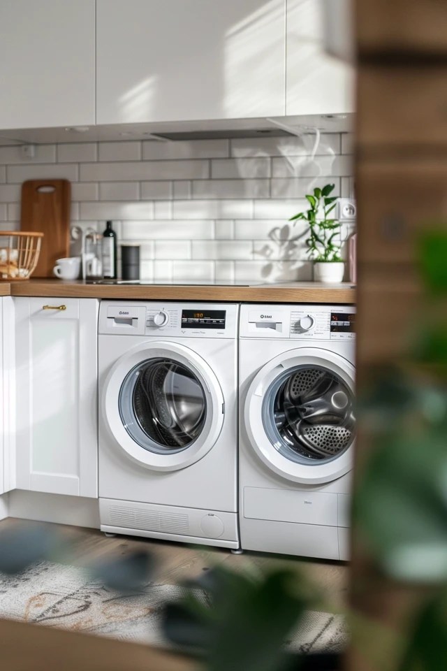 Integrating Washer & Dryer in Kitchen Ideas