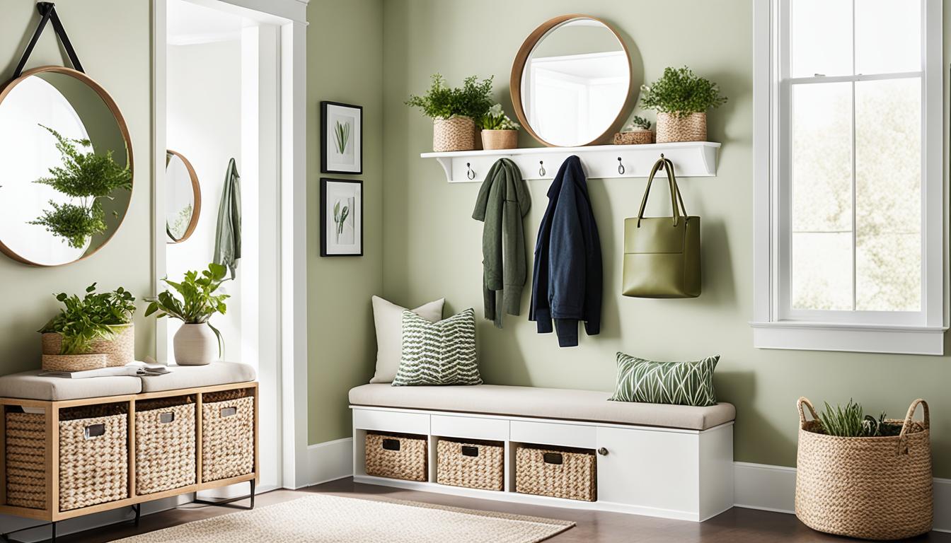 Split Level Entryway Chic Small Space Solutions
