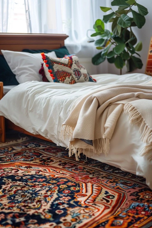 How To Put A Rug Under A Bed By Yourself Easy Method