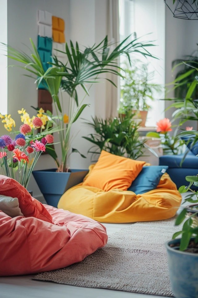 Cozy Bean Bag Living Room Design Ideas Unveiled