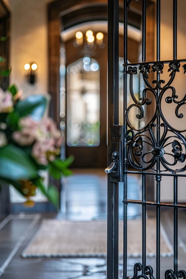 How To Clean Wrought Iron Doors Entrance Maintenance