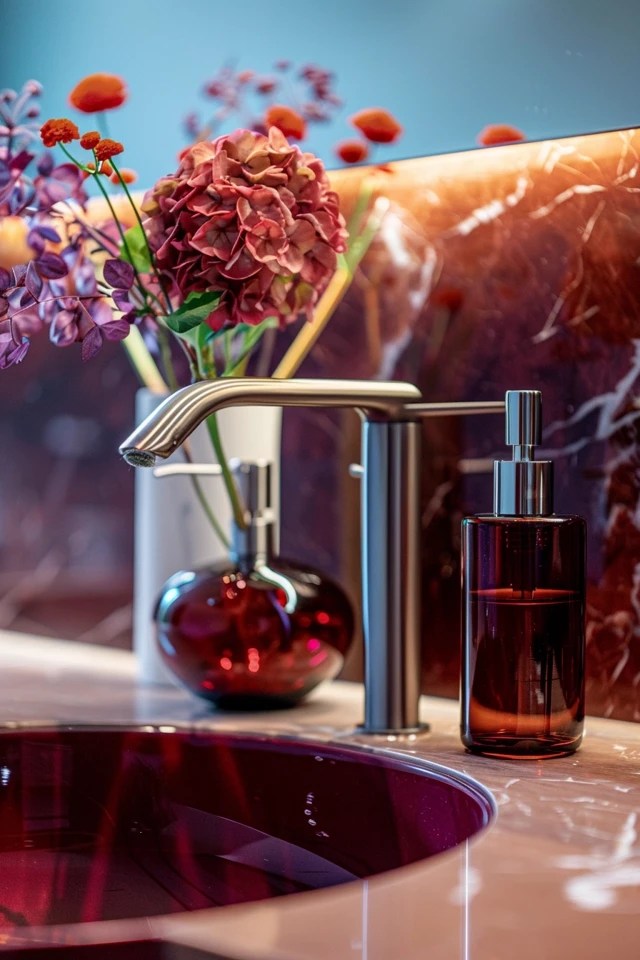 Elegant Burgundy Bathroom Ideas for Your Home