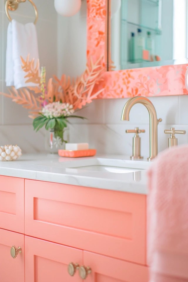 Coral Bathroom Ideas for a Refreshing Retreat