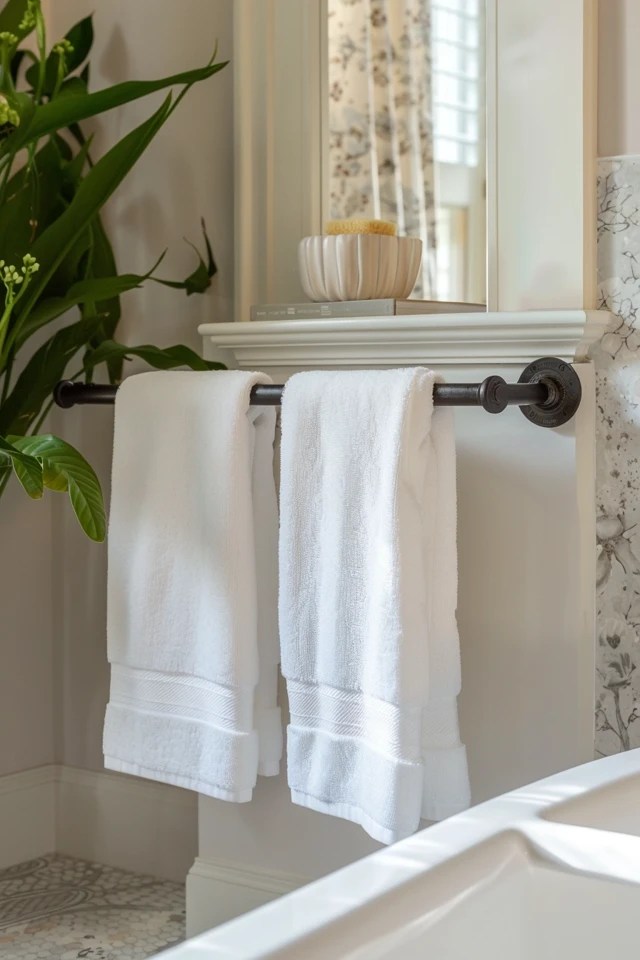 Creative Towel Rack Decor Ideas for Bathrooms