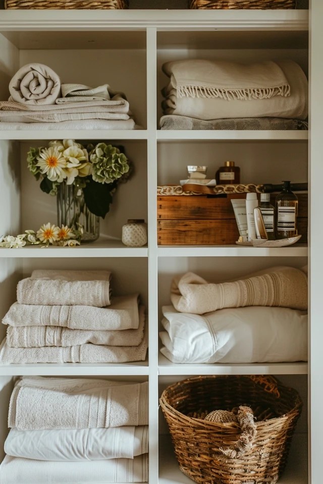 Creative Linen Storage Ideas Without Closet Space