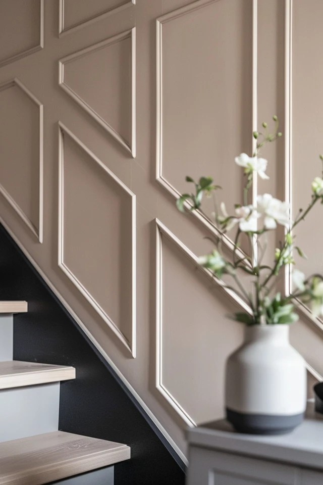Staircase Wall Molding Ideas for Chic Interiors