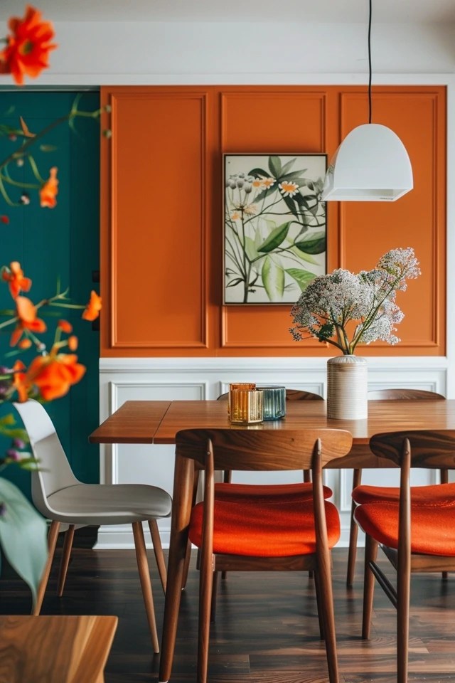 5 Tips for a Bold Dining Room Accent Wall