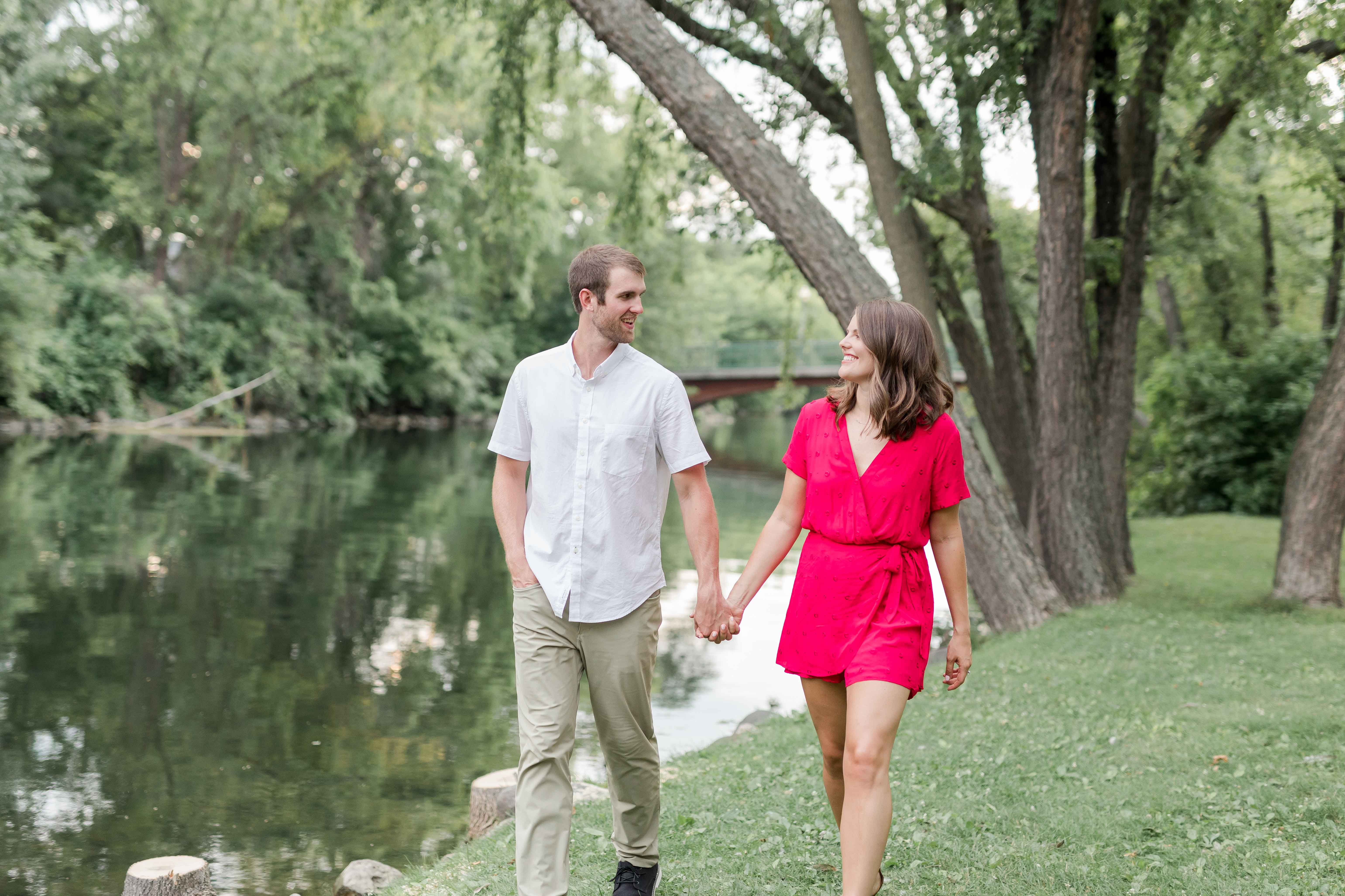 Justin & Gabrielle A Riverside Engagement Session at Yahara Place
