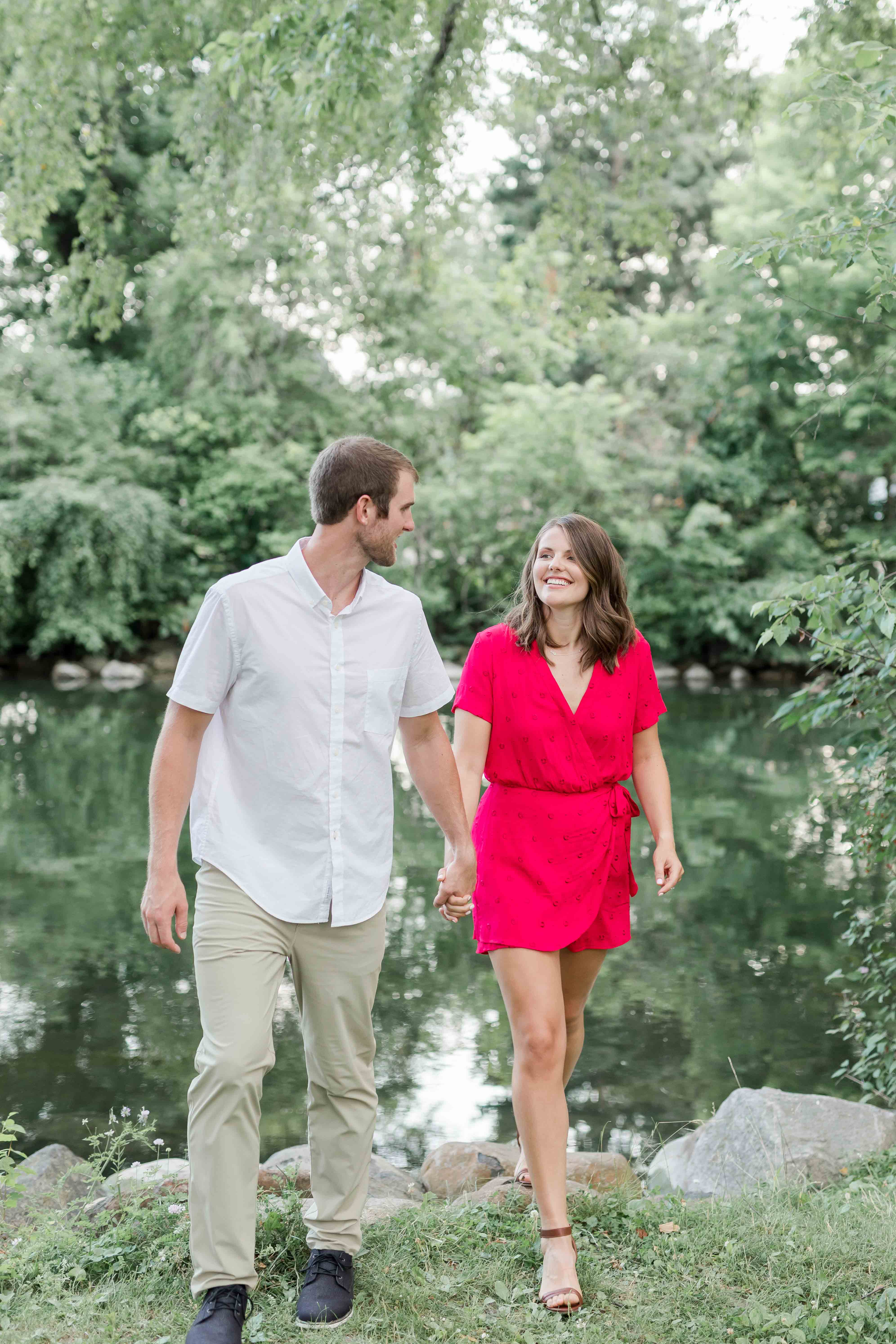 Justin & Gabrielle A Riverside Engagement Session at Yahara Place