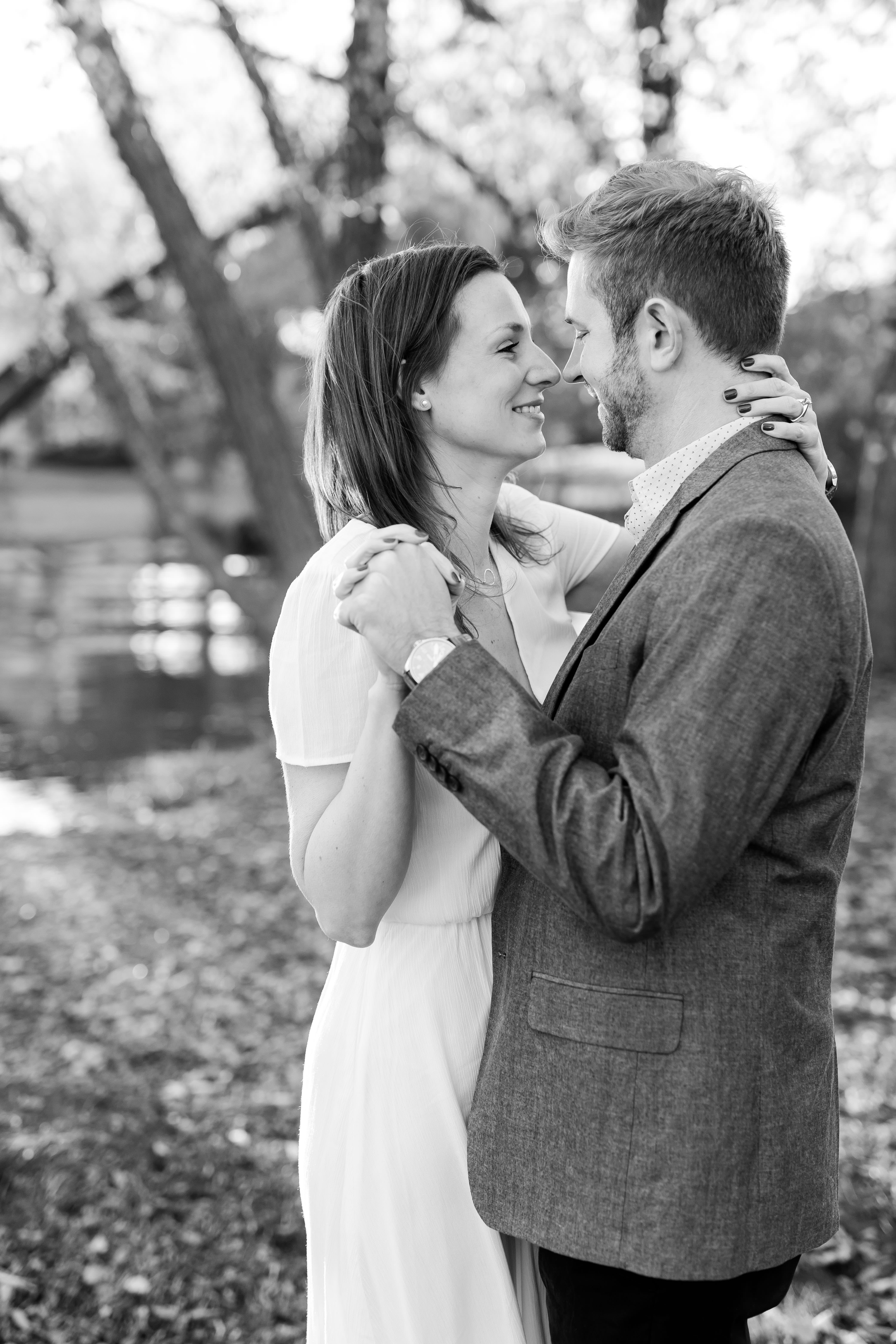 Adam & Sarah A Fall Engagement Session at Yahara Place Park in