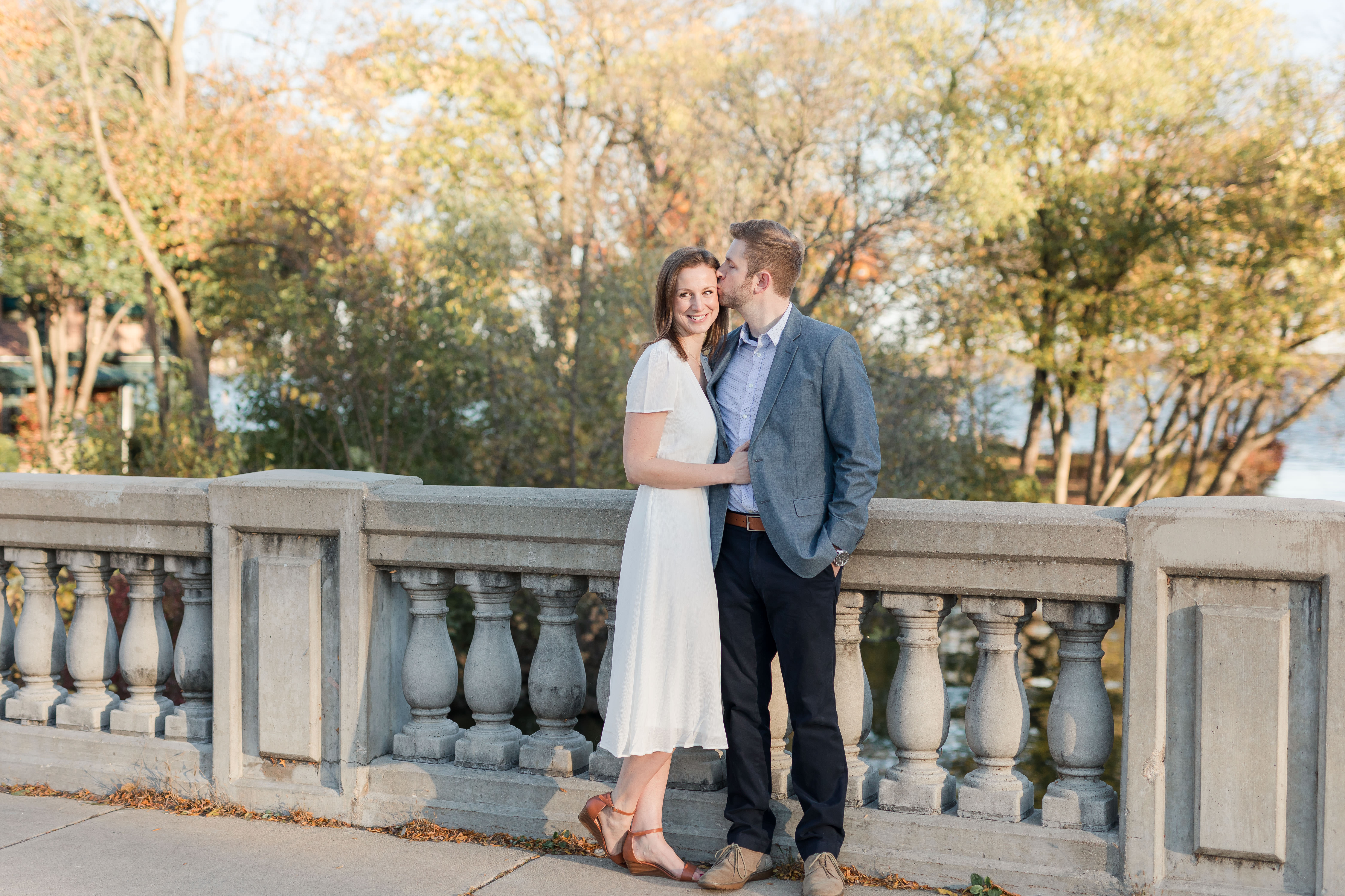 Adam & Sarah A Fall Engagement Session at Yahara Place Park in