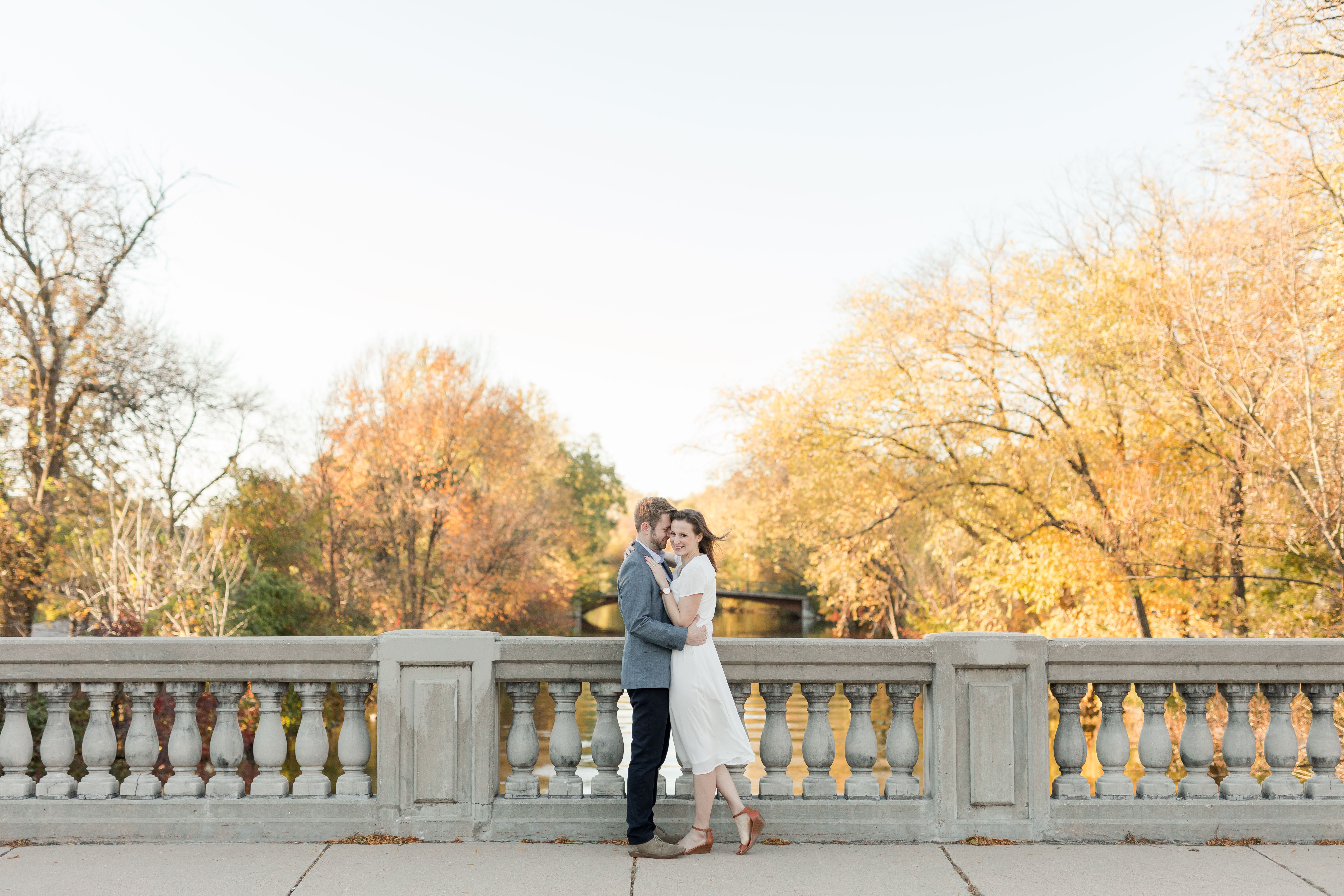 Adam & Sarah A Fall Engagement Session at Yahara Place Park in