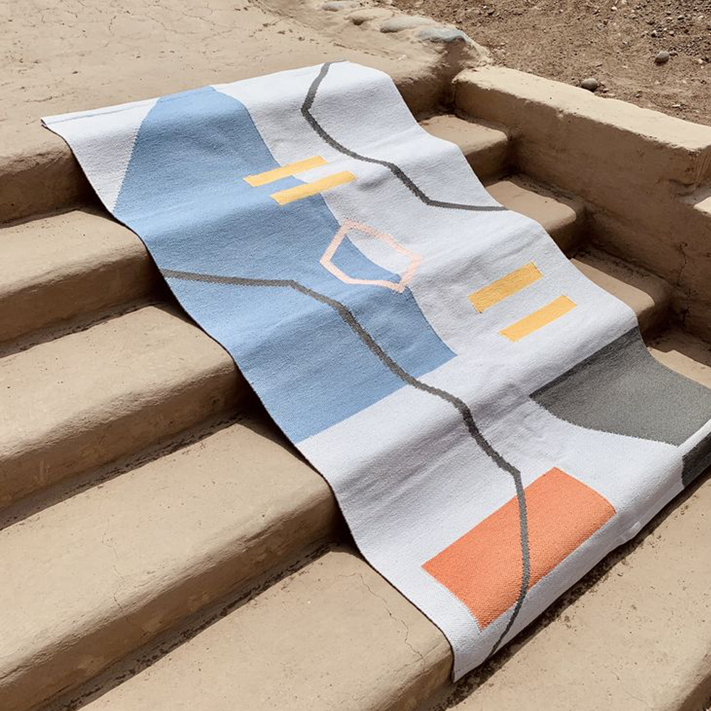 Geometric Abstract Rug Shop Exclusive Pieces at Maison Numen