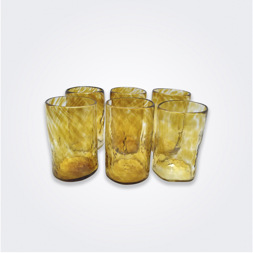 Amber Glass Highball Set Find Glass Tall Tumbler Sets Here!