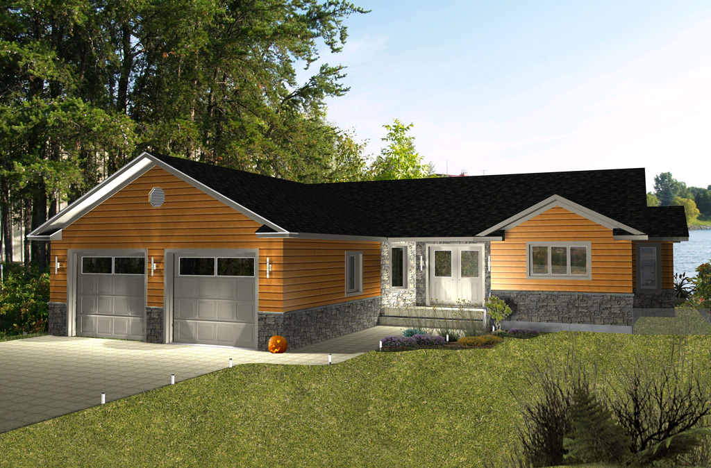 Prefabricated house model Abitibi Maisons Champoux
