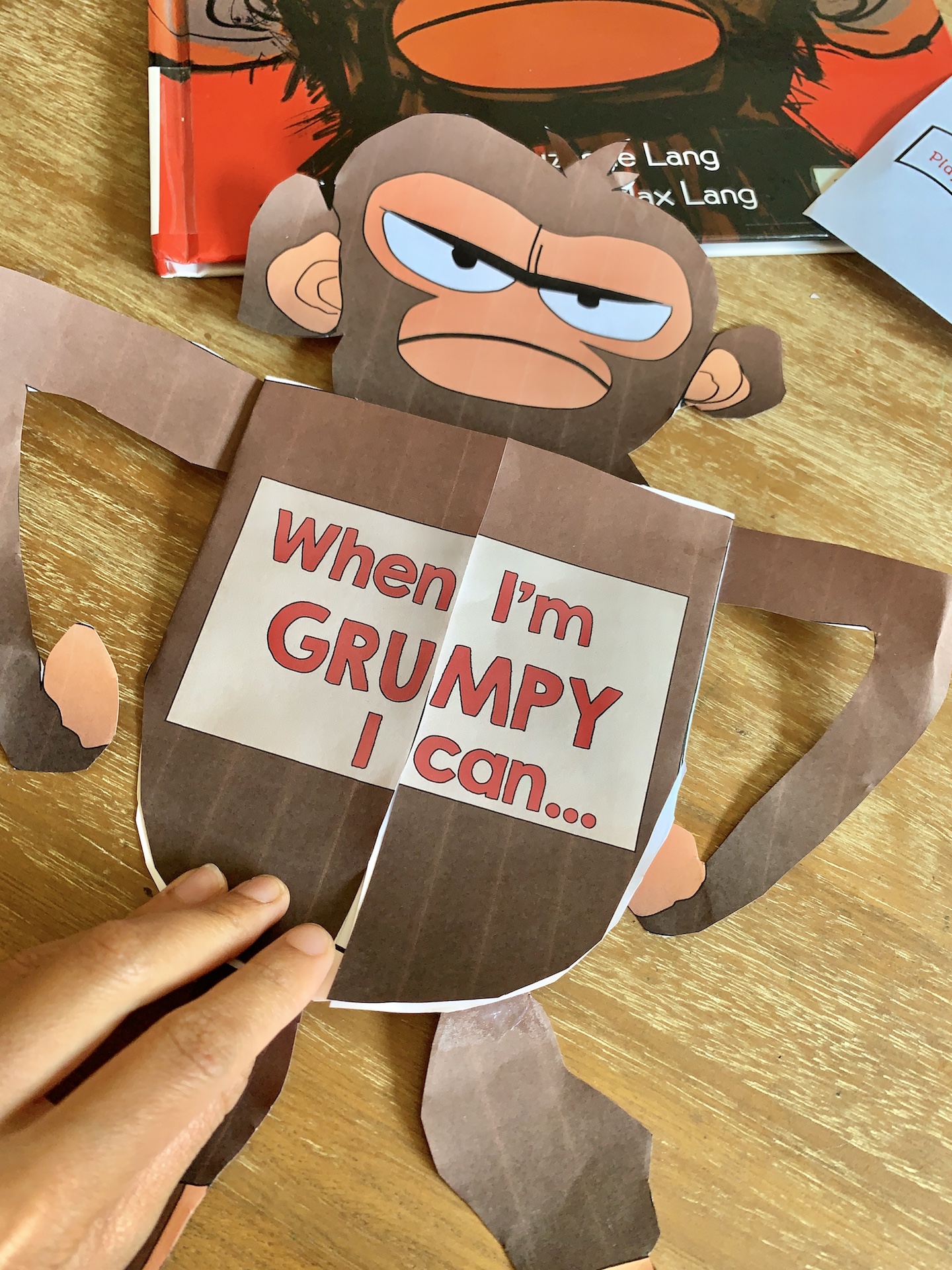 MaiStoryBook Grumpy Monkey + *When I’m Grumpy…* Monkey Craft