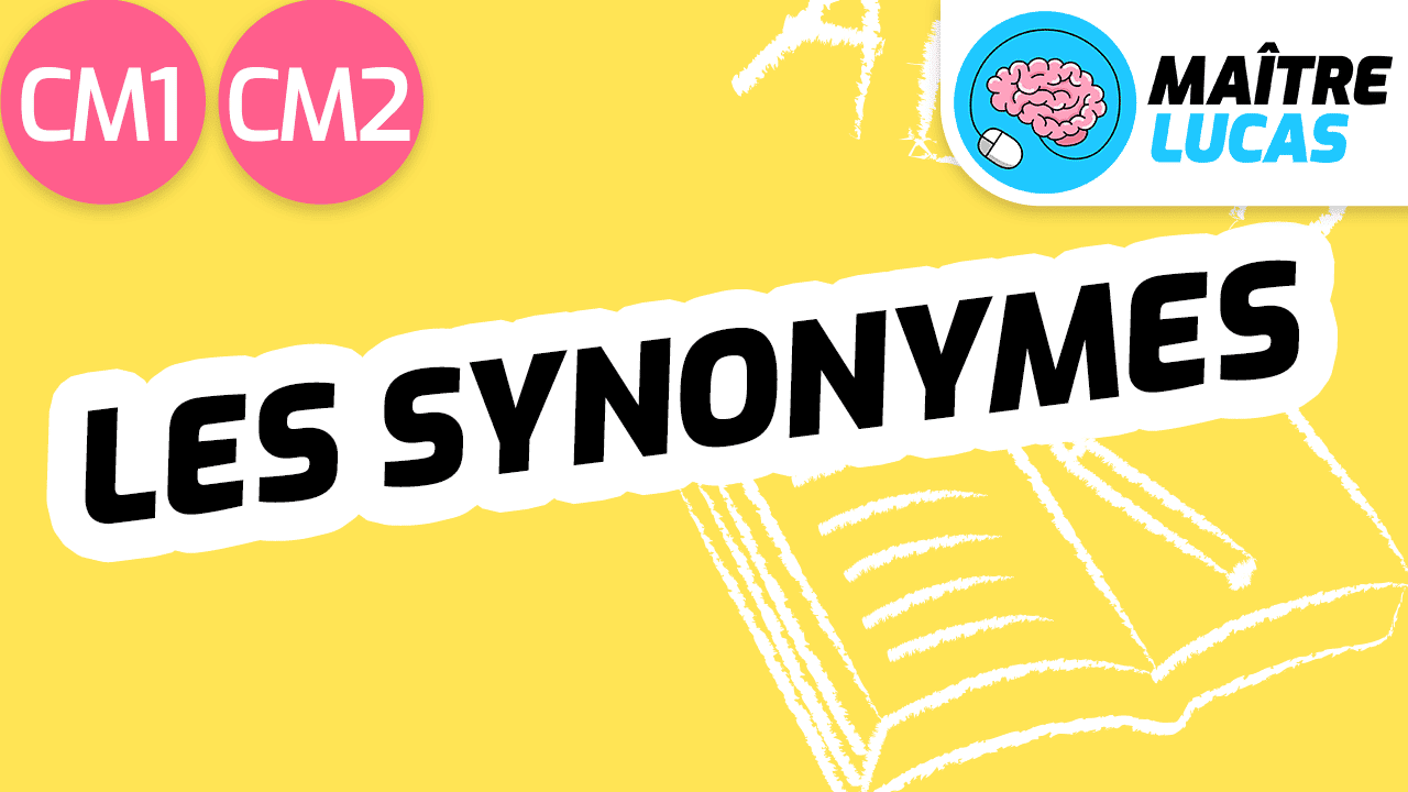 Exercices les synonymes CM1 CM2 Maître Lucas