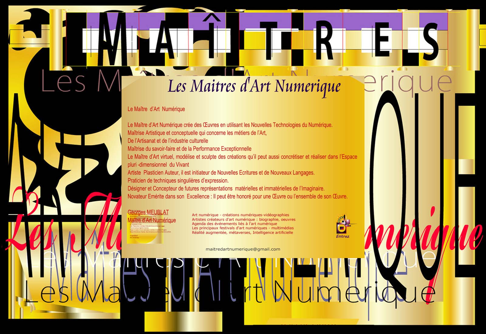 les maîtres d'art numérique description