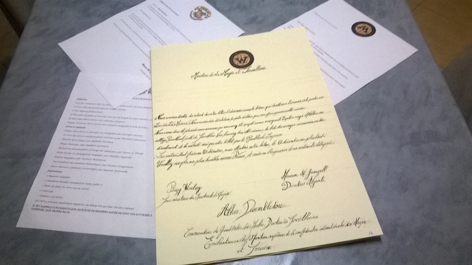 créer sa lettre de poudlard