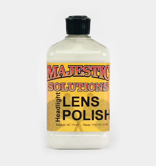 HEADLIGHT LENS POLISH Majestic Solutions Car Care Products