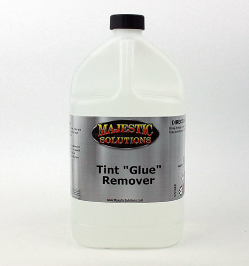 TINT GLUE REMOVER Majestic Solutions Auto Detail Products