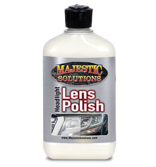 HEADLIGHT LENS POLISH Majestic Solutions Auto Detail Products