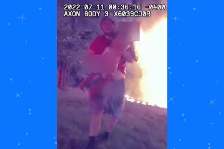 Heroic pizza delivery man stops to rescue 5 kids trapped in house fire