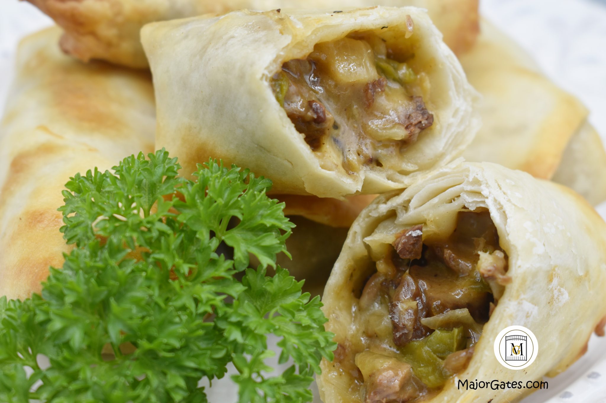 Air Fryer Philly Cheesesteak Egg Rolls · Major Gates