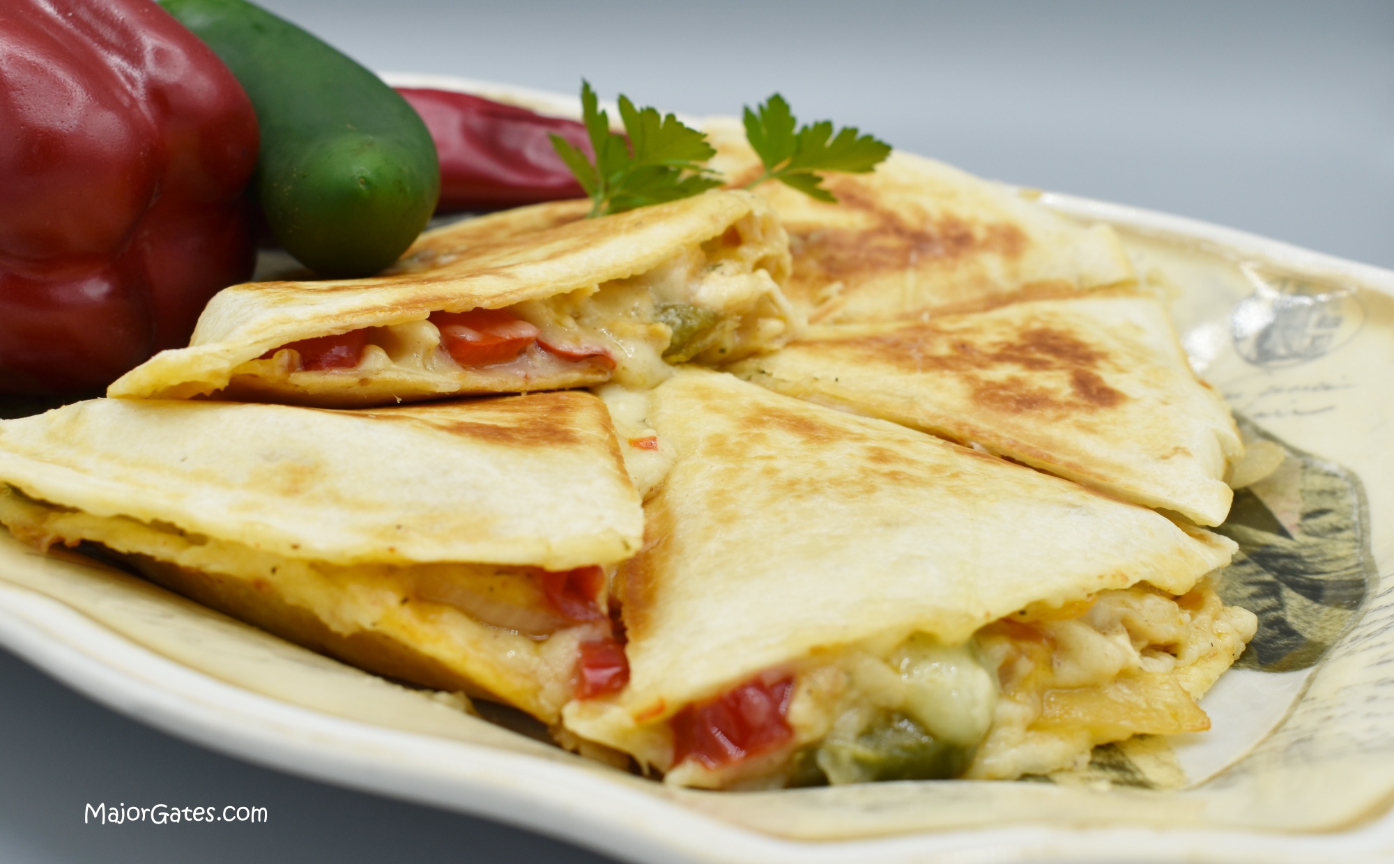 Smoked Mozzarella Quesadillas · Major Gates