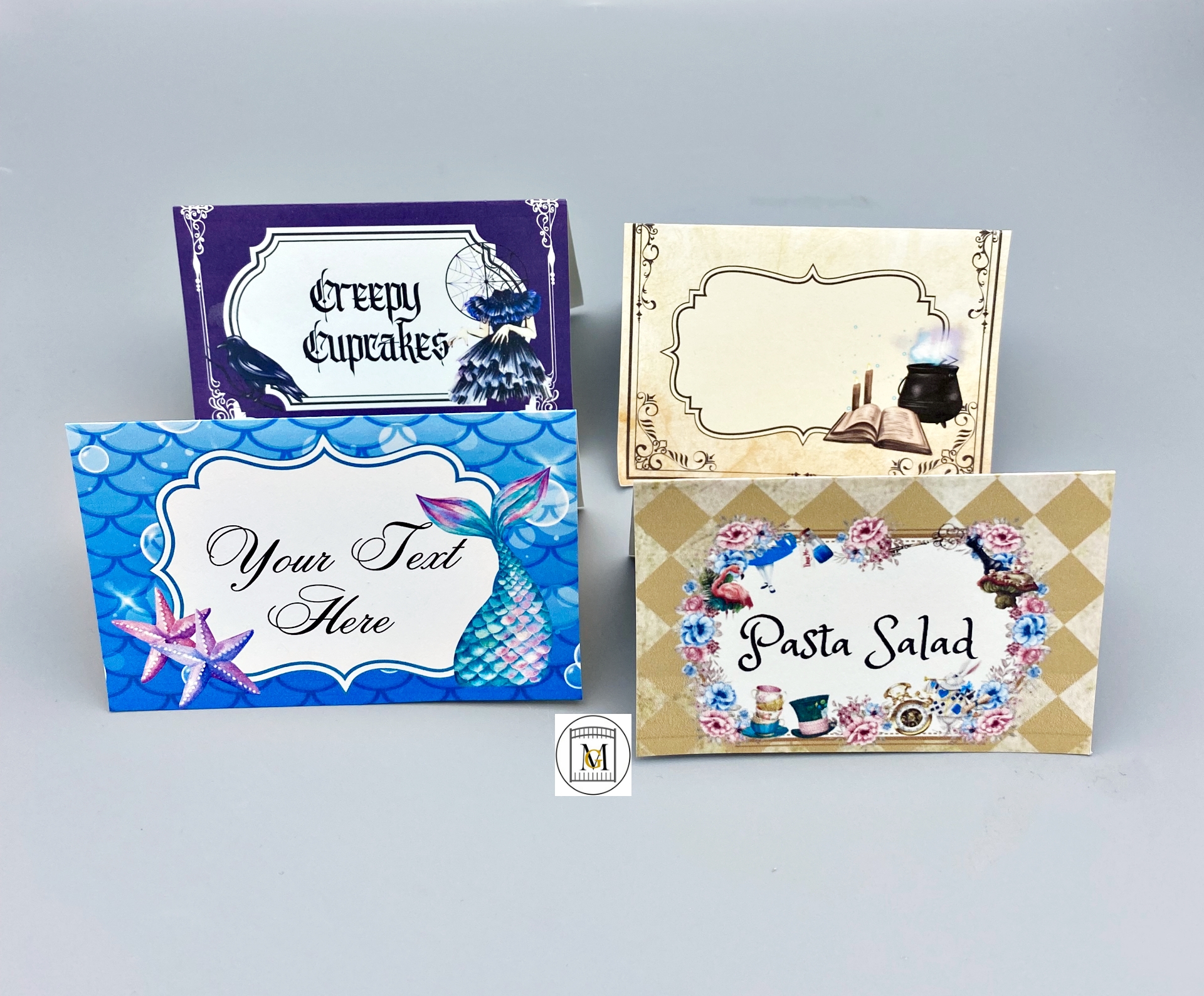 Food and Candy Party Tent Labels · Major Gates