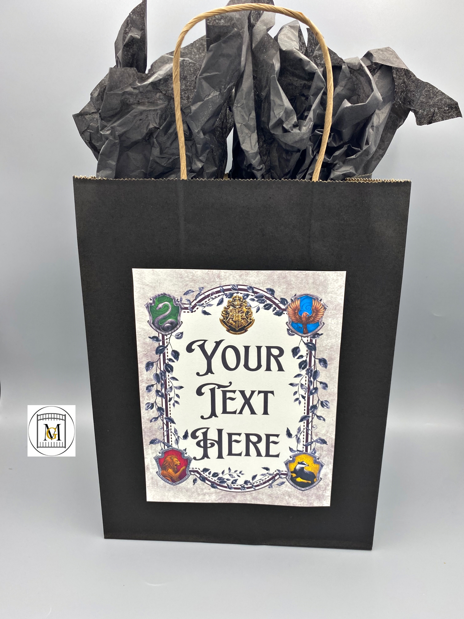 Wizard Harry Potter Party Gift Bag Label EDITABLE Download · Major Gates