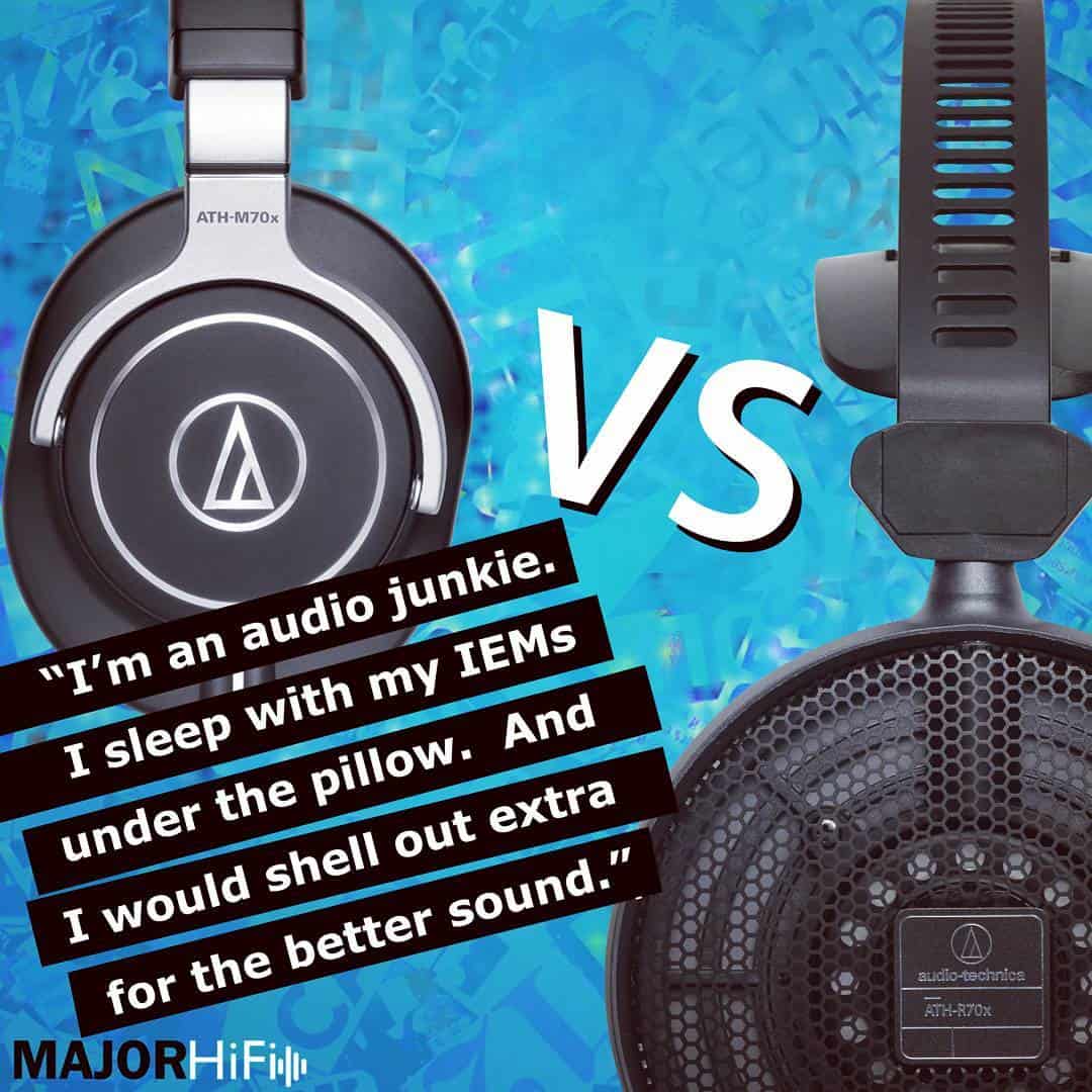 Audio Technica M70x vs R70x Comparison Review Major HiFi