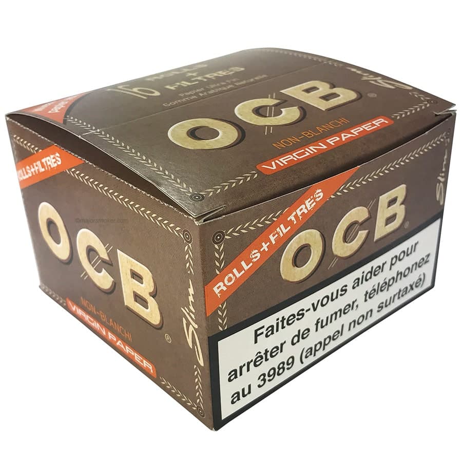 Feuille OCB Rolls Virgin Tips Rouleau OCB Slim x16 29,90€ MajorSmoker