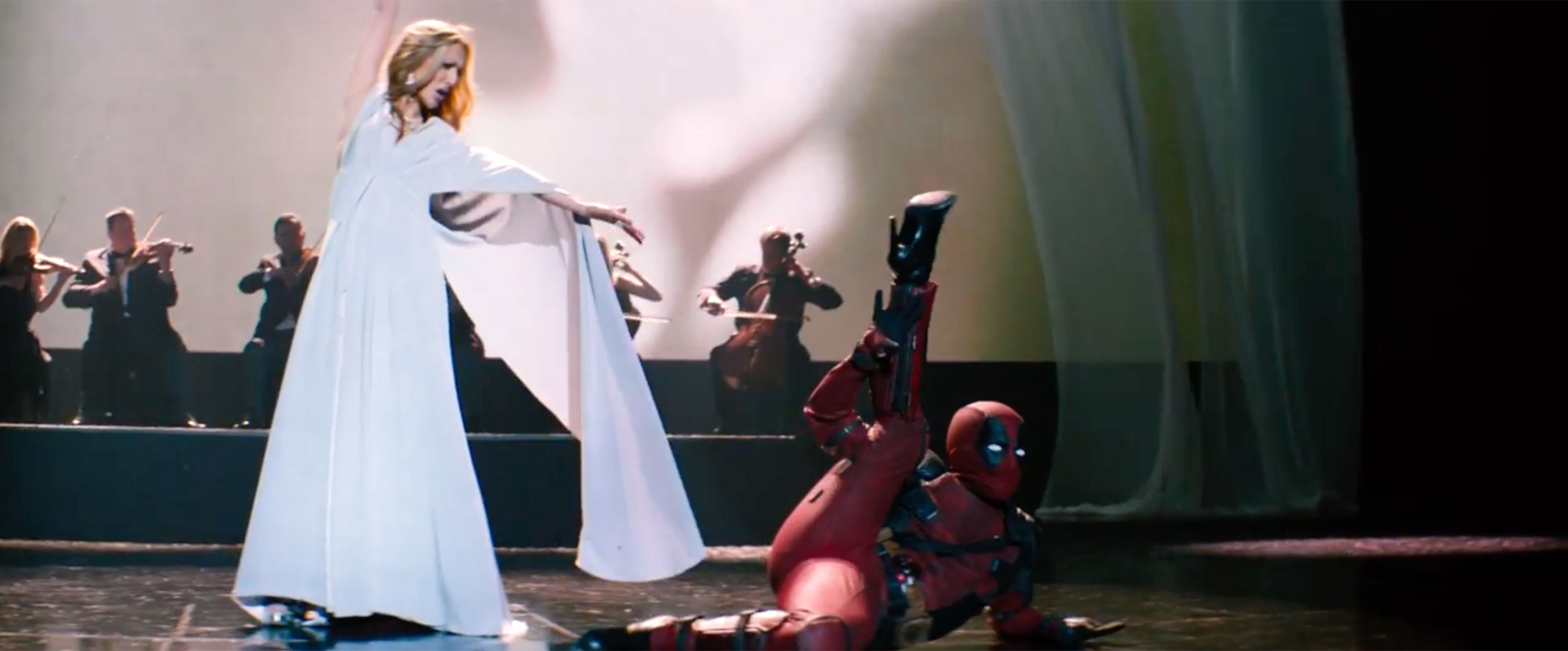 Celine Dion belts it out and takes Deadpool down a peg in Deadpool 2