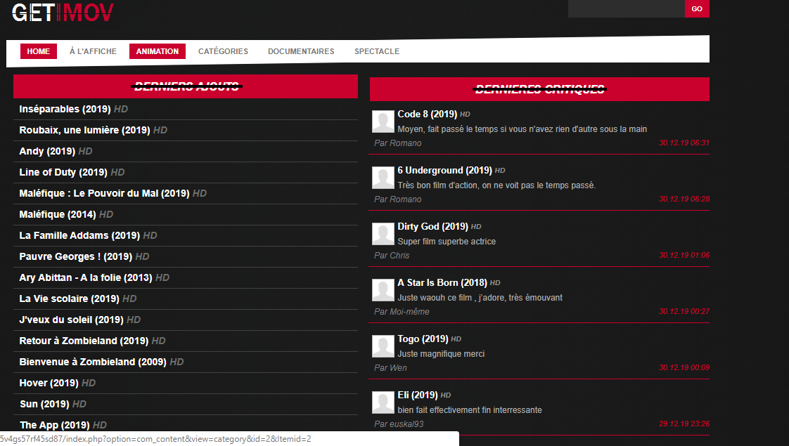 Getimov site de streaming gratuit et sans pub et sans