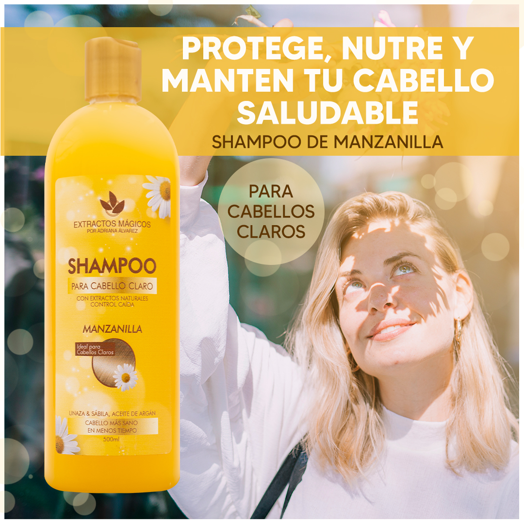SHAMPOO DE MANZANILLA SIN SAL EXTRACTOS MAGICOS MAJOSALUD