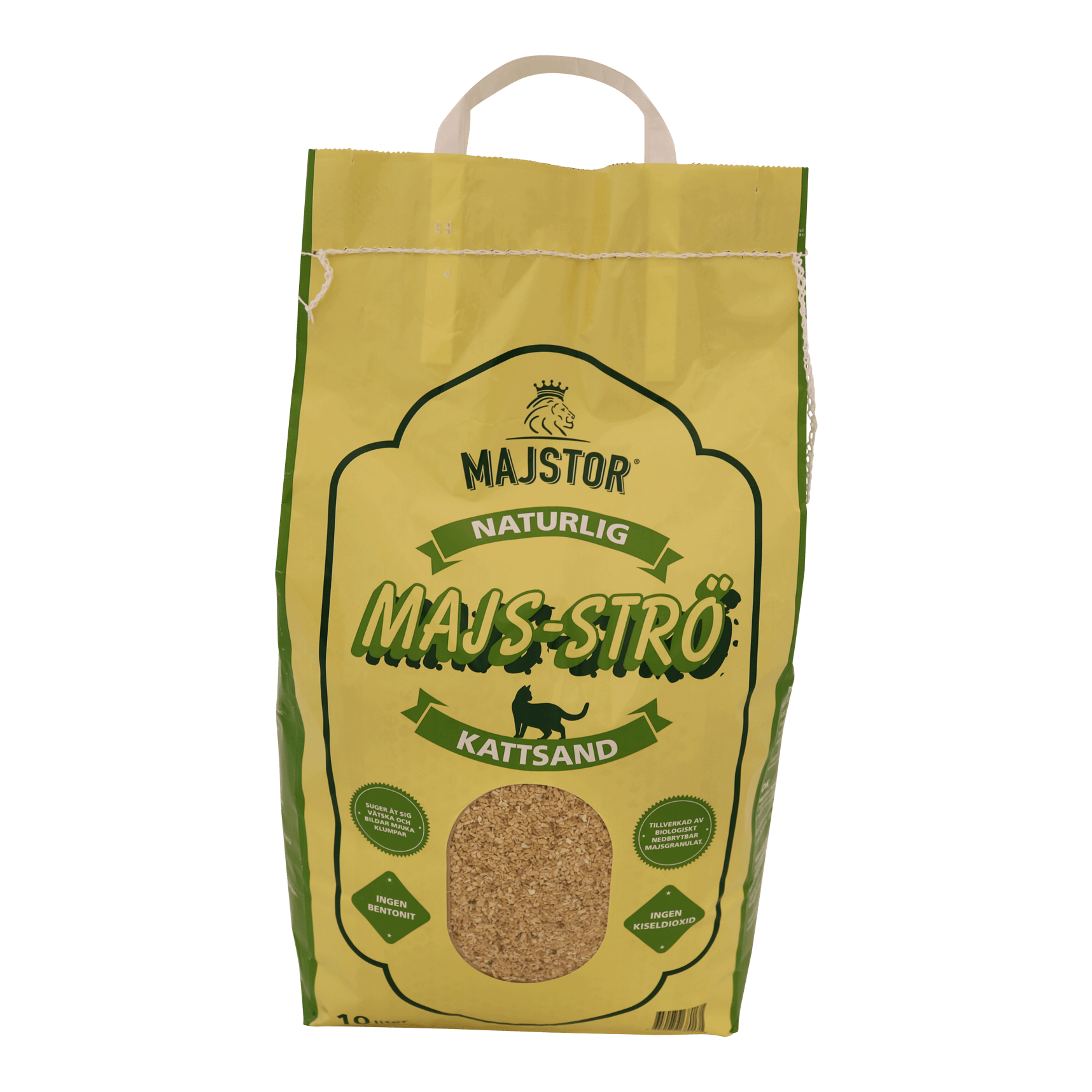 Kattsand MajsStrö Organisk Kattsand av majsganulat 10 liter Majstor
