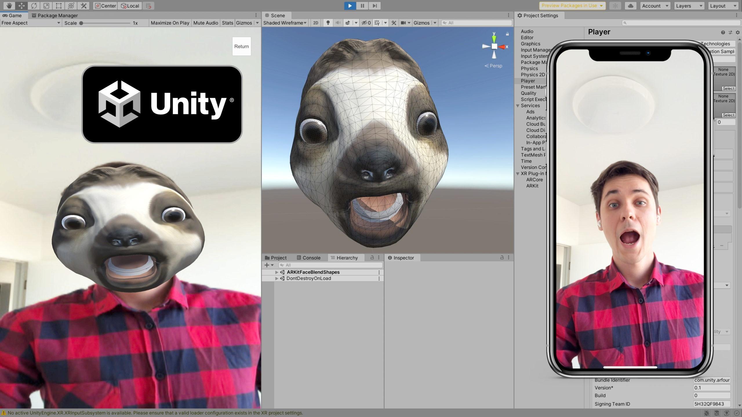 AR Testing New Unity 2024 — AR Foundation Editor Remote